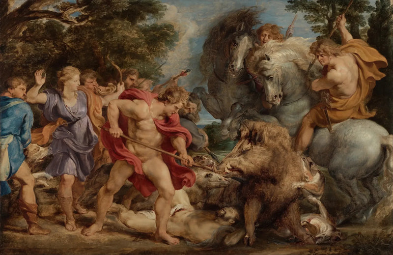 La caza del jabalí de Calidón - Peter Paul Rubens