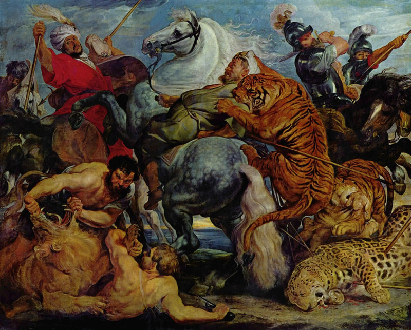 La caza del tigre - Peter Paul Rubens
