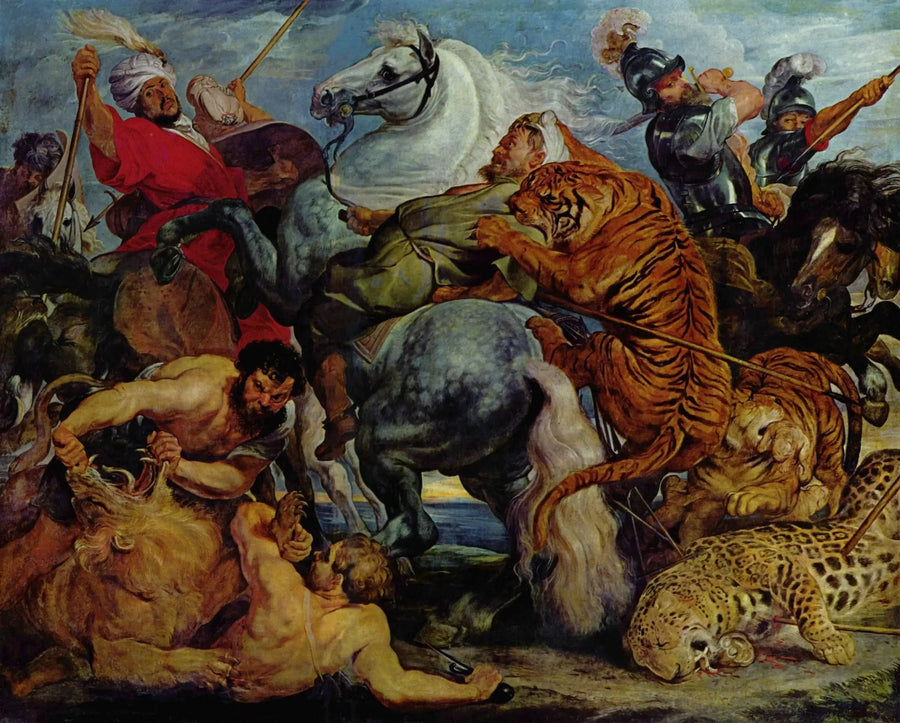 La caza del tigre - Peter Paul Rubens