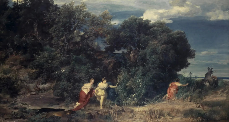 La caza de Diana - Arnold Böcklin