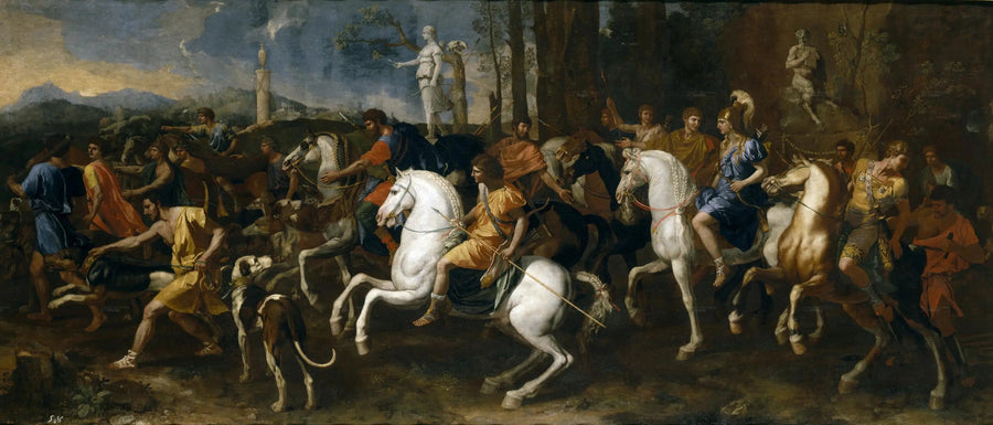 La caza de Méléagre y Atalanta - Nicolas Poussin