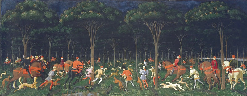 La caza nocturna - Paolo Uccello