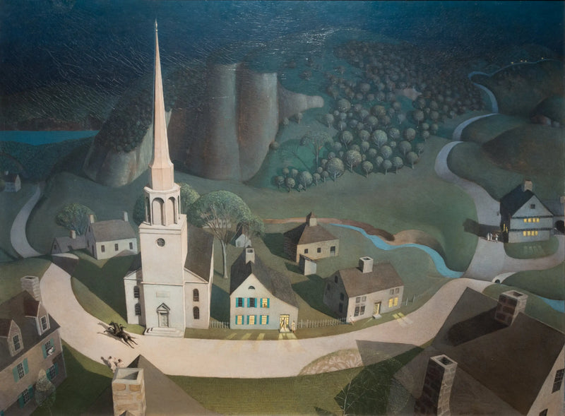 La cabalgata nocturna de Paul Revere - Grant Wood