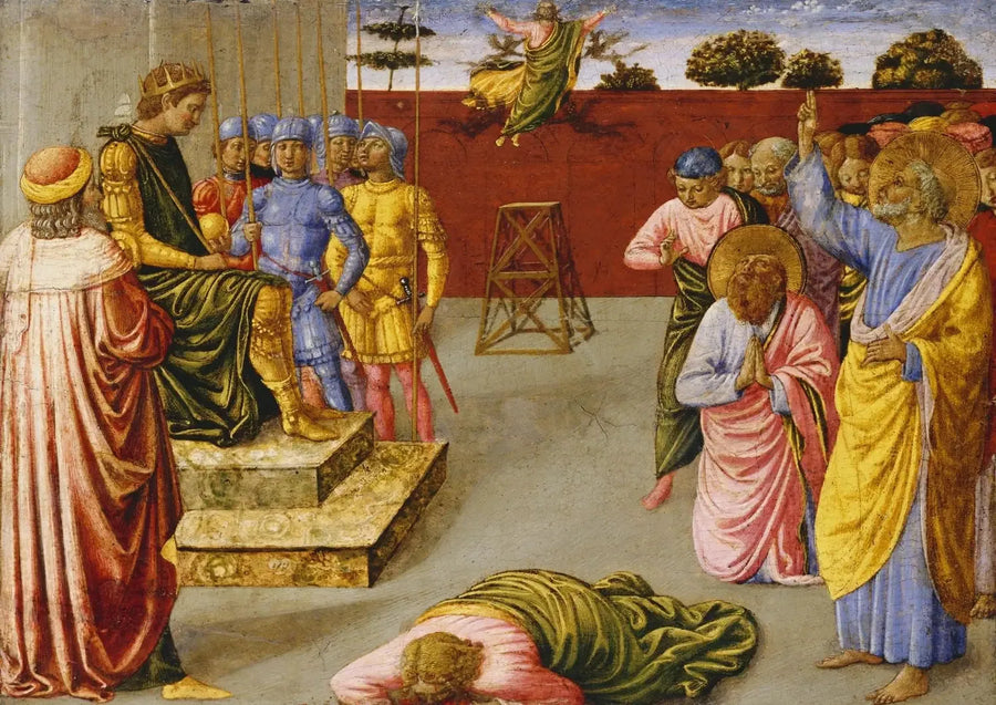 La caída de Simón el Mago - Benozzo Gozzoli