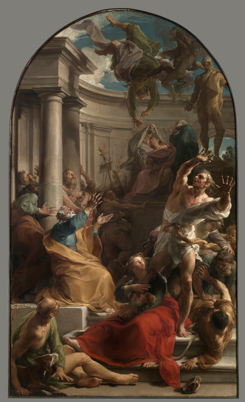La caída de Simón el Mago - Pompeo Batoni