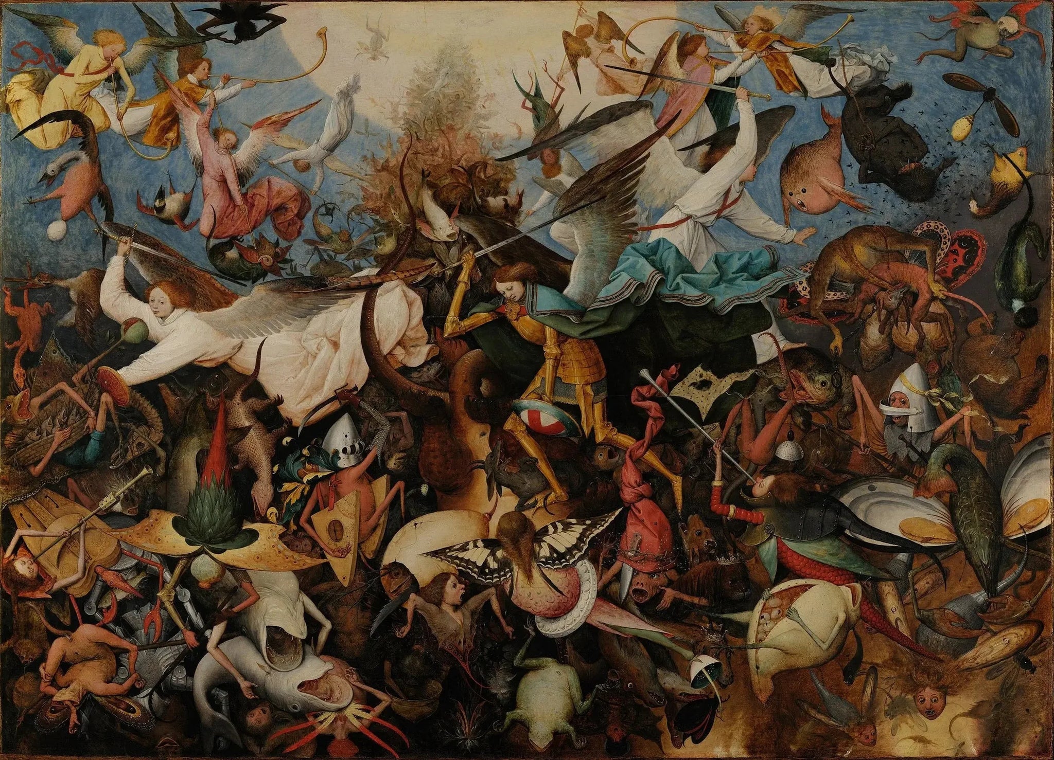 La Chute des anges rebelles - Pieter Brueghel the Elder image 1 reproduction artisanale de tableau