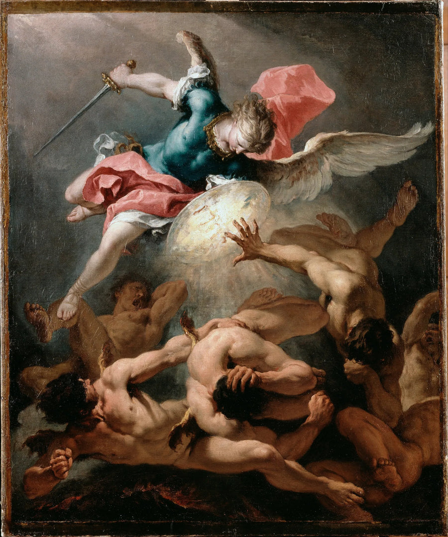La caída de los ángeles rebeldes - Sebastiano Ricci