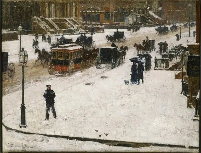 La Quinta Avenida en invierno - Childe Hassam