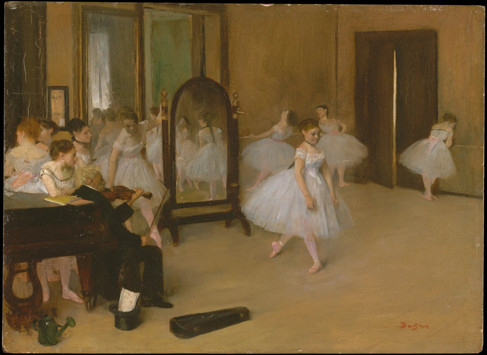 La Classe de danse - Edgar Degas image 1 tableau peint à l’huile sur toile