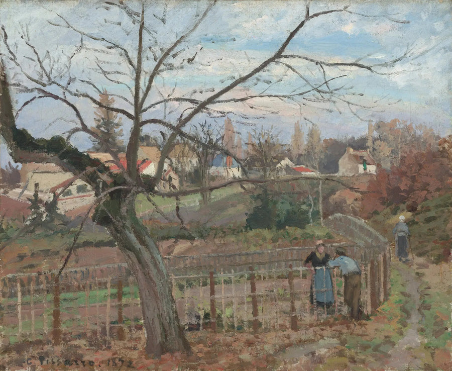 La cerca - Camille Pissarro