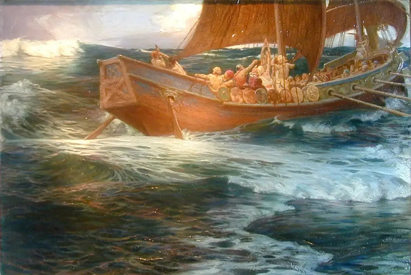 La ira del dios del mar - Herbert Draper