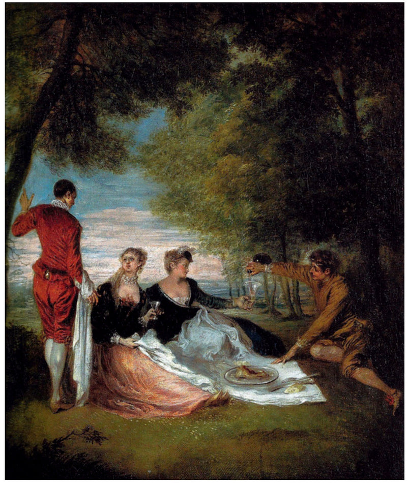 La Colación en la Hierba - Antoine Watteau