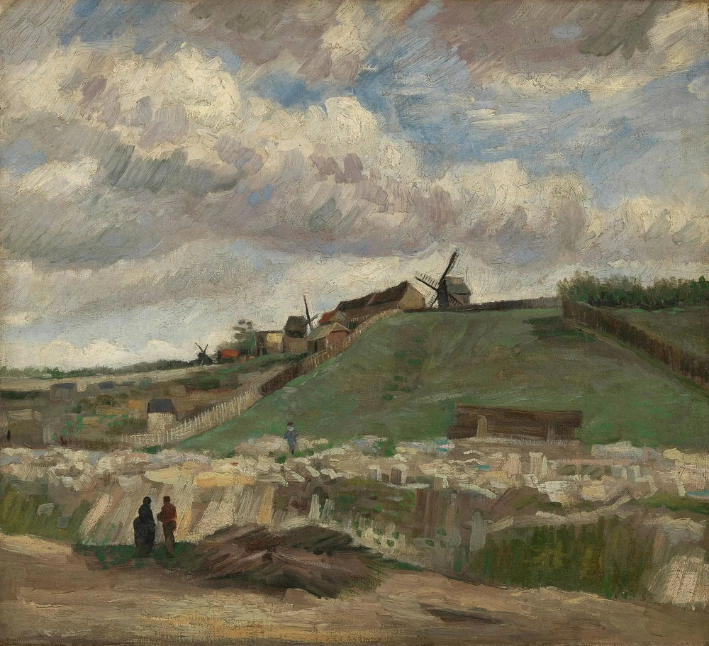 La colline de Montmartre avec la carrière de pierre - Vincent van Gogh image 1 copie peinte à la main à l’huile