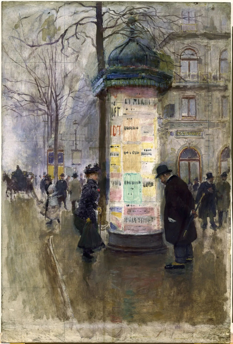 La columna Morris - Jean Béraud