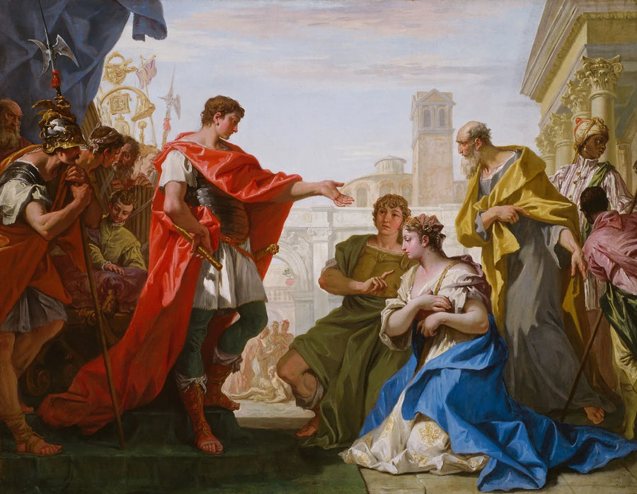 La continencia de Escipión - Sebastiano Ricci