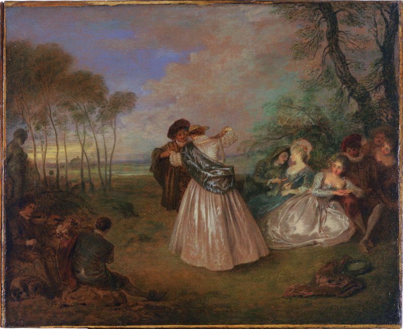 La Contradanza - Antoine Watteau