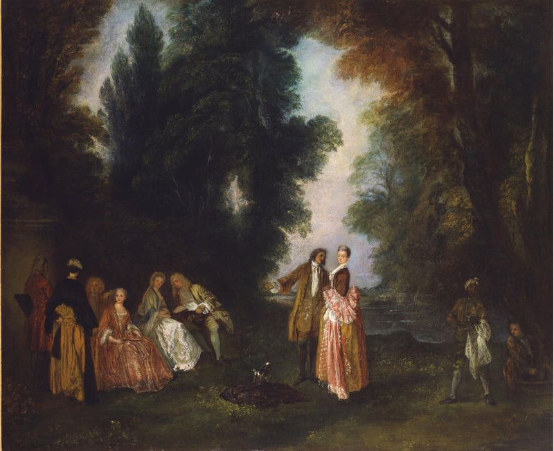 La Conversación - Antoine Watteau