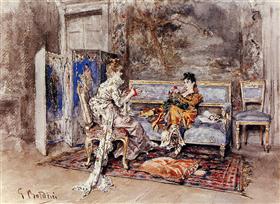 La conversación - Giovanni Boldini