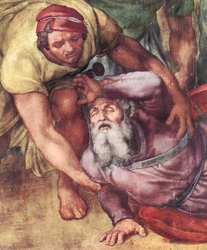 La Conversión de san Pablo, detalle. - Miguel Ángel