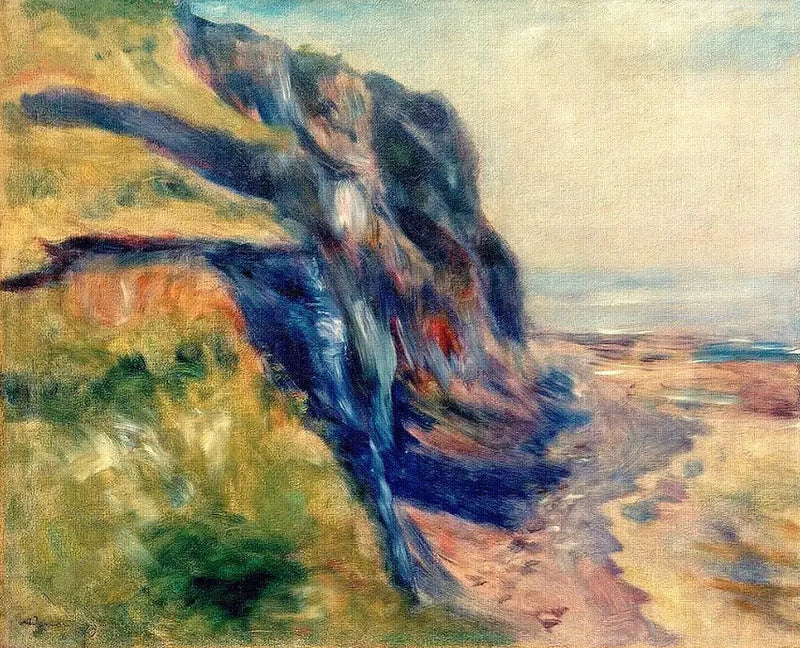 La costa cerca de Dieppe - Pierre-Auguste Renoir