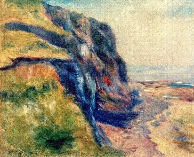 La costa cerca de Dieppe - Pierre-Auguste Renoir