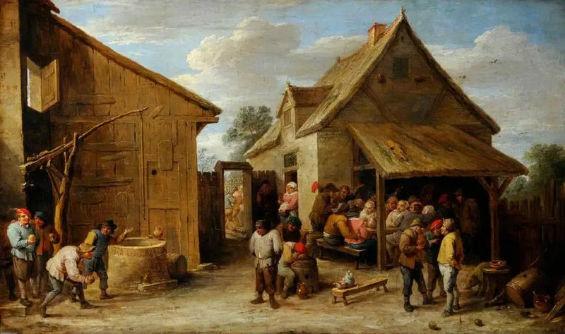 La corte de una posada - David Teniers el Joven