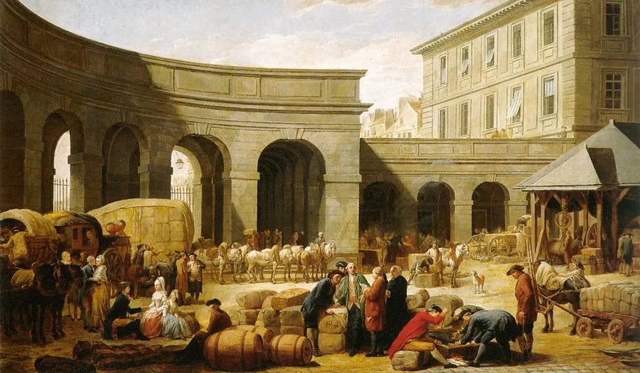 La corte de la aduana - Nicolas-Bernard Lépicié