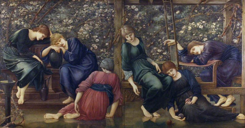 La Corte del Jardín (de la serie Briar Rose) - Edward Burne-Jones