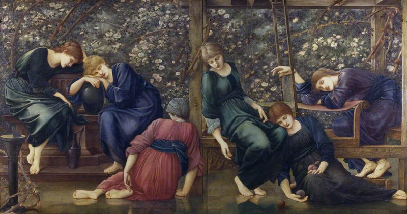 La Corte del Jardín (de la serie Briar Rose) - Edward Burne-Jones