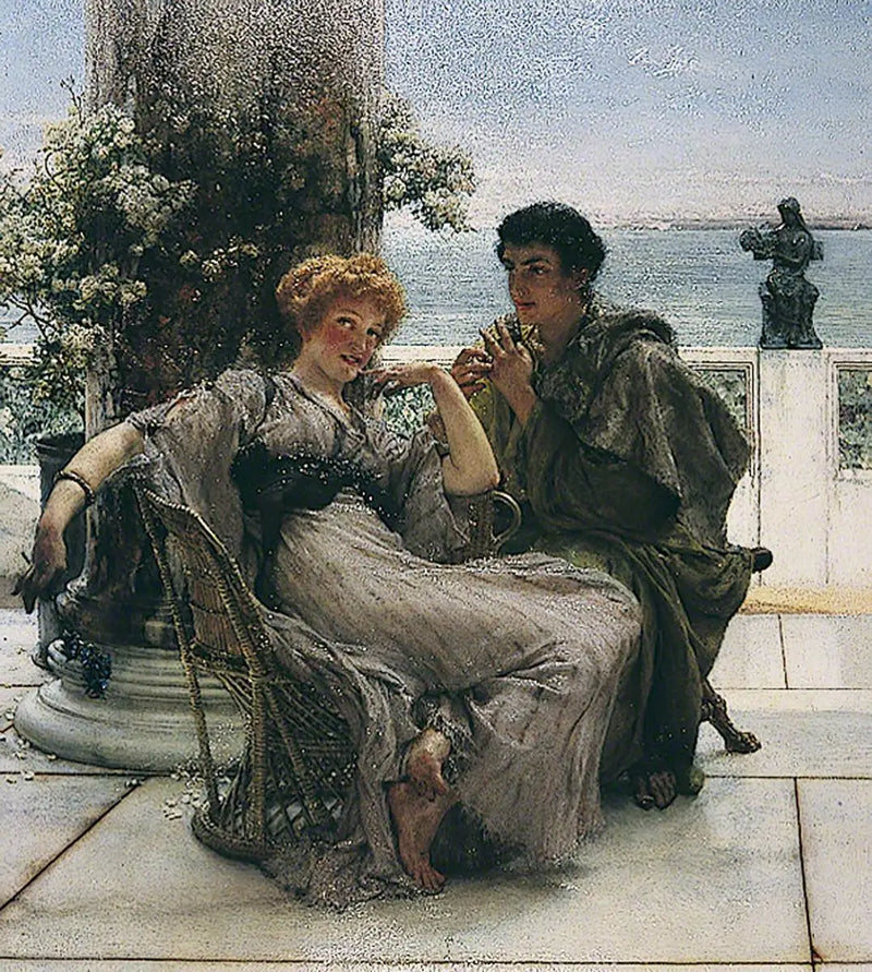 La corte (La proposición) - Lawrence Alma-Tadema