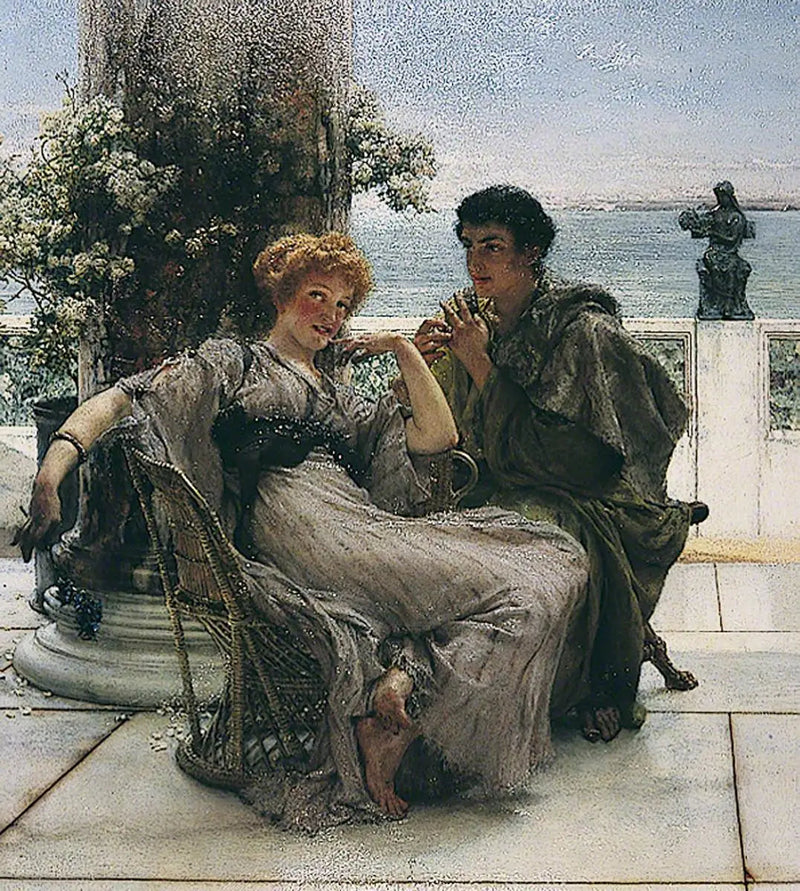 La corte (La proposición) - Lawrence Alma-Tadema