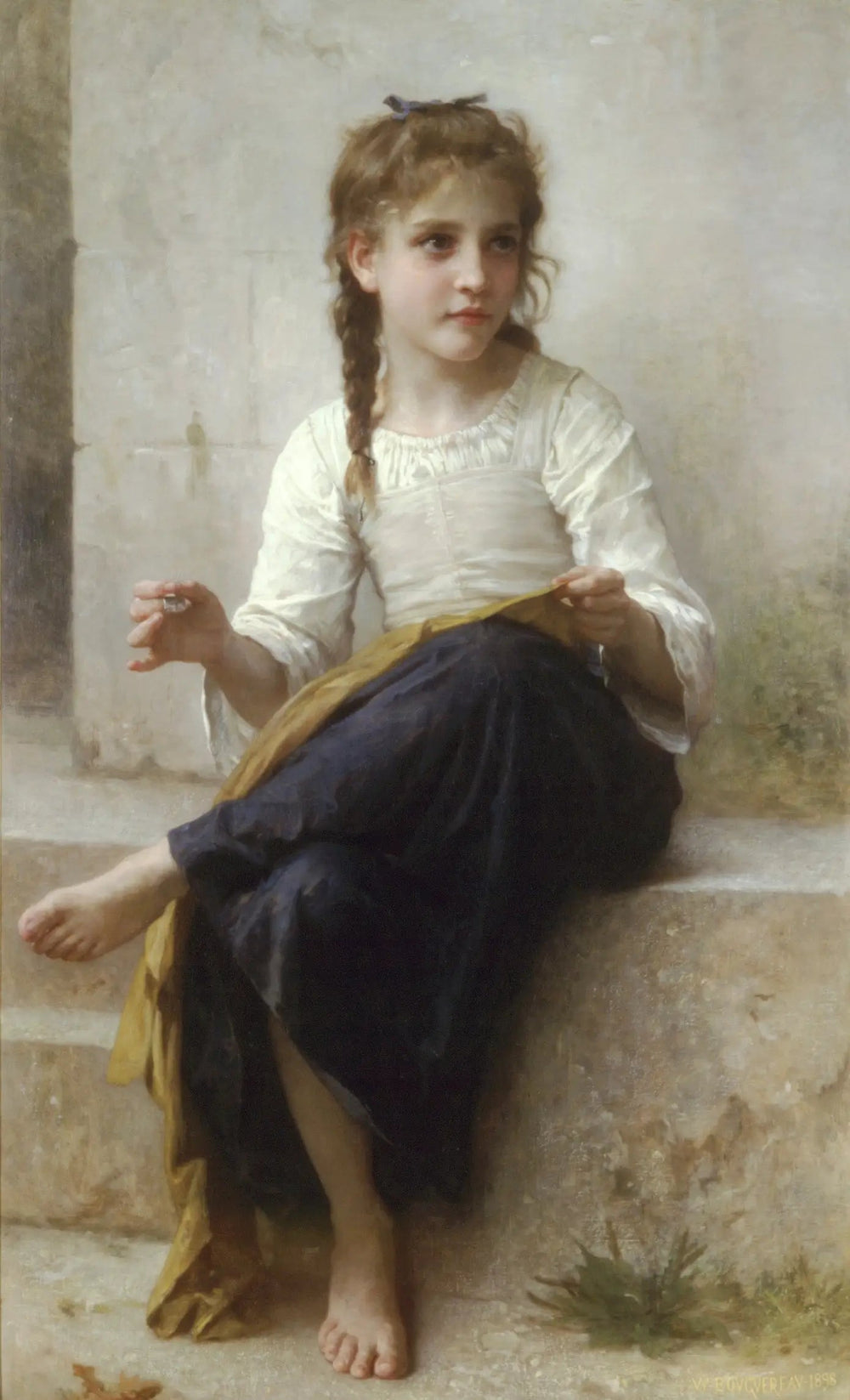 La couturière - Bouguereau image 1 tableau peint à l’huile sur toile