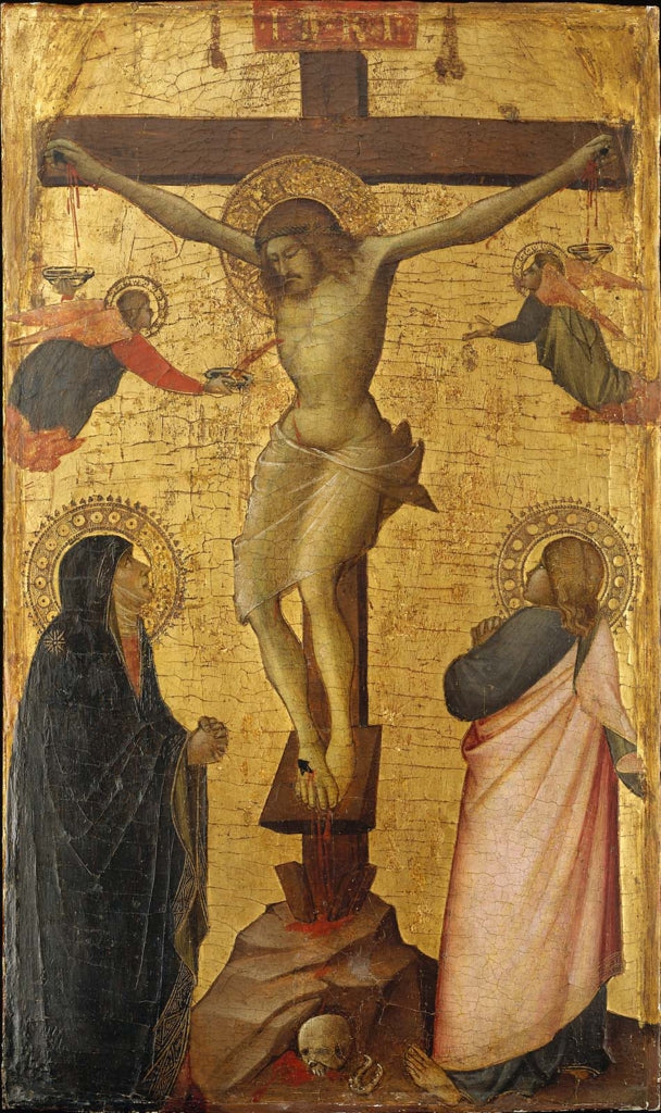 La Crucifixión con la Virgen y san Juan - Agnolo Gaddi