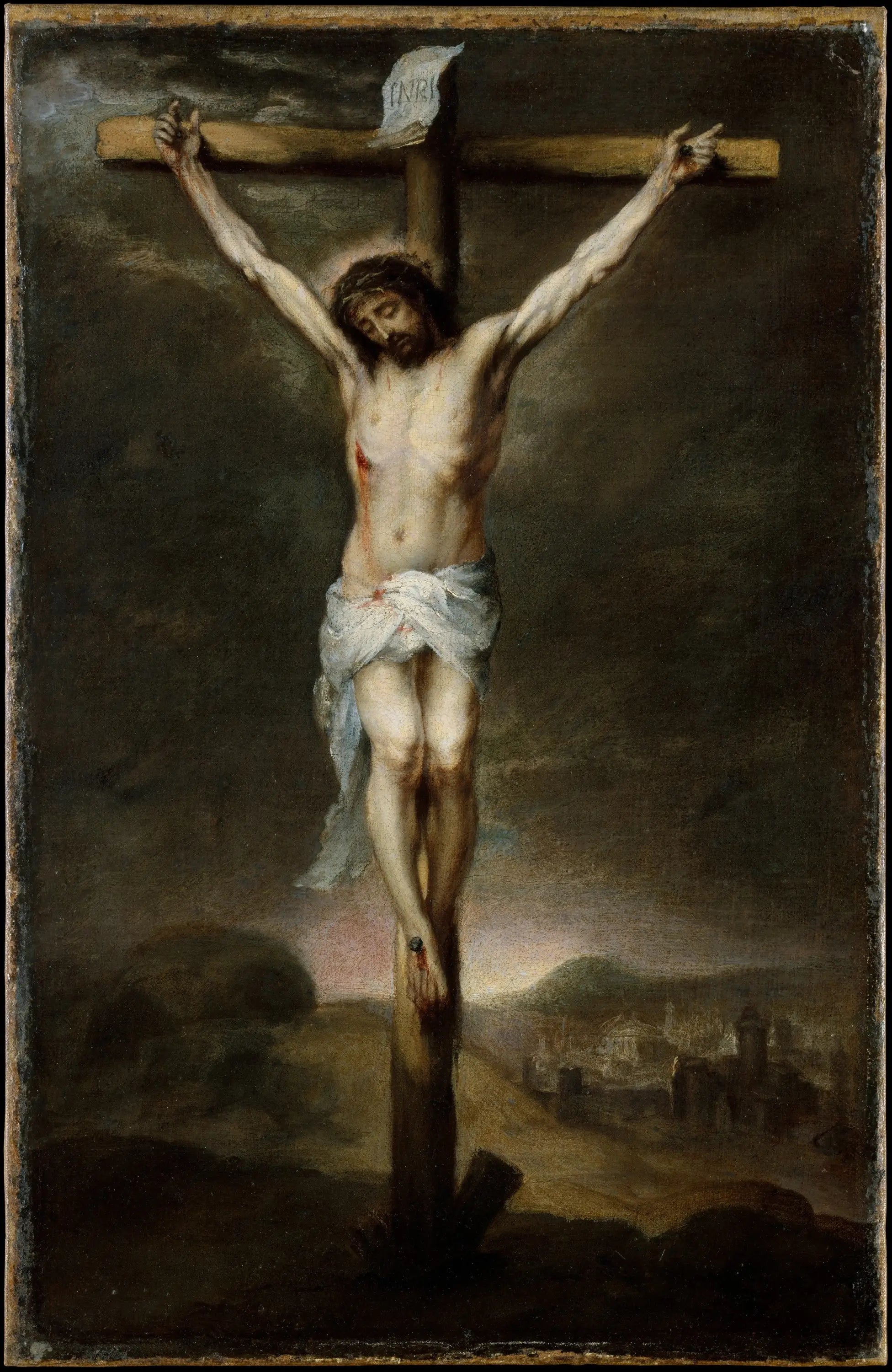 La Crucifixion - Bartolomé Esteban Murillo image 1 reproduction de peinture à l’huile