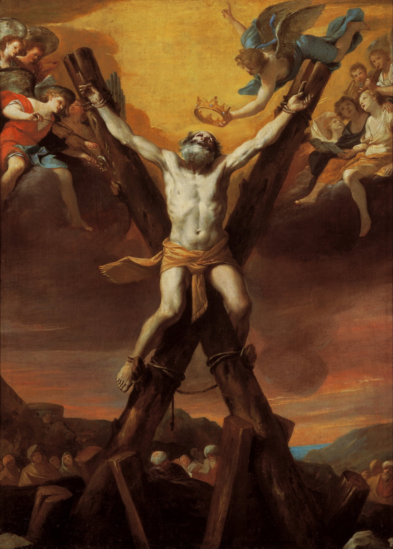 La crucifixión de san Andrés - Mattia Preti