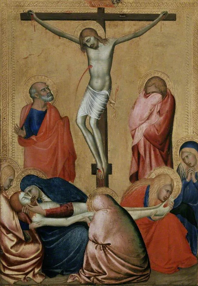 La Crucifixión y la Lamentación - Barnaba da Siena