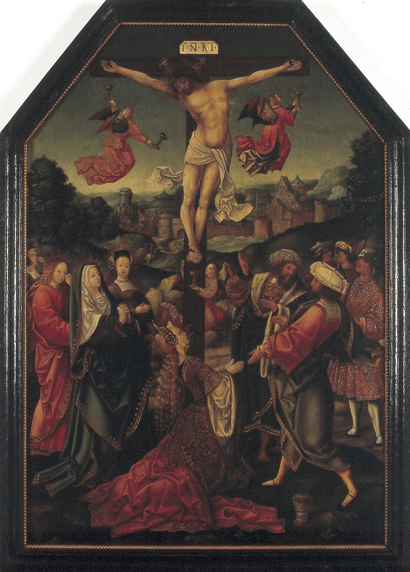 La crucifixión - Jacob Cornelisz van Oostsanen