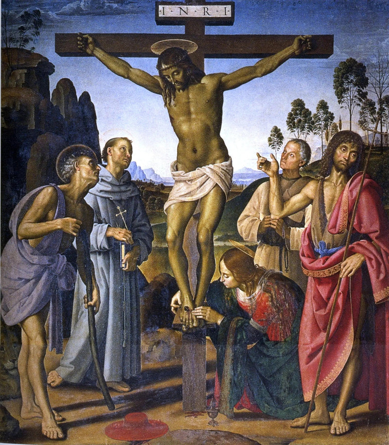 La Crucifixión - Pietro Perugino