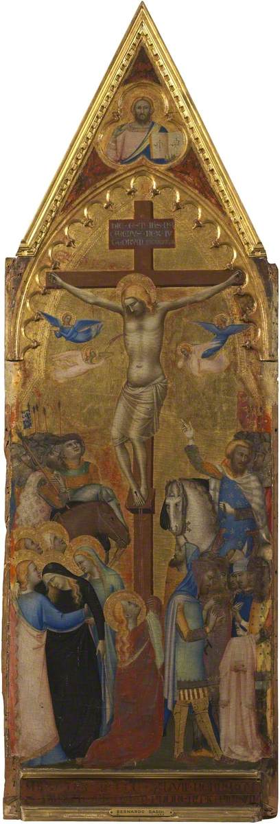 La Crucifixión (políptico, panel 3 de 5) - Bernardo Daddi