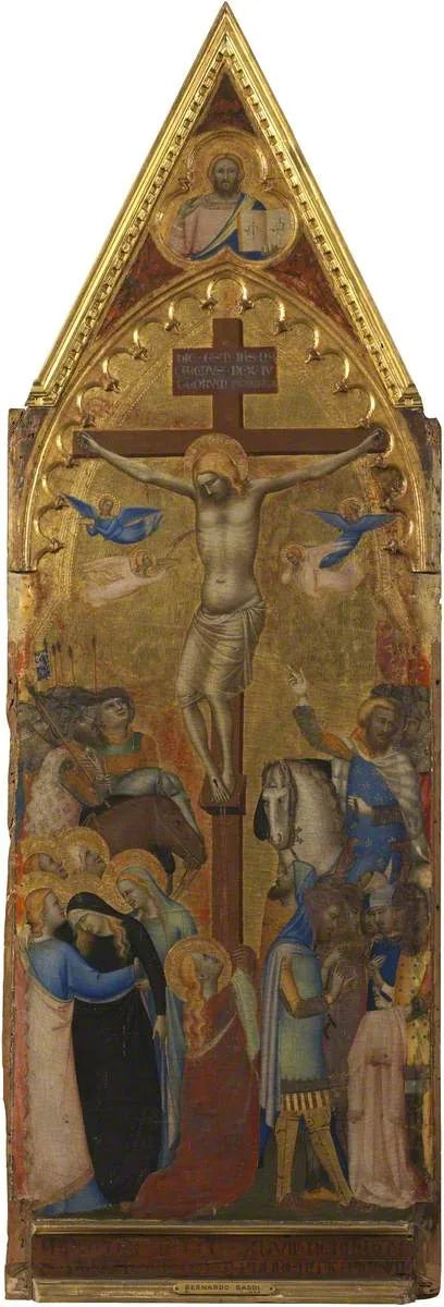 La Crucifixión (políptico, panel 3 de 5) - Bernardo Daddi
