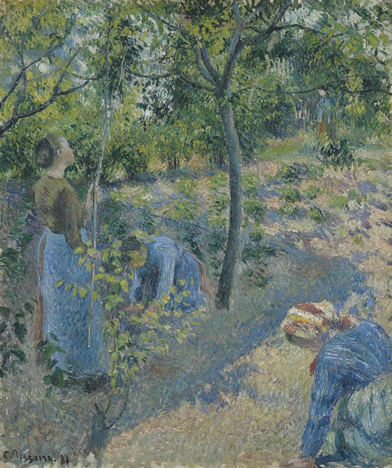 La recolección de manzanas - Camille Pissarro