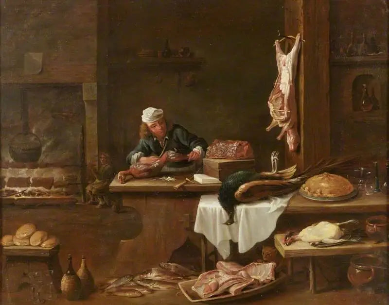 La cocina de una mansión holandesa - David Teniers el Joven
