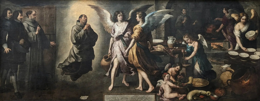 La Cocina de los Ángeles - Bartolomé Esteban Murillo