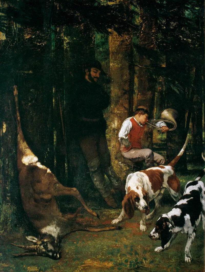 La Caza - Gustave Courbet