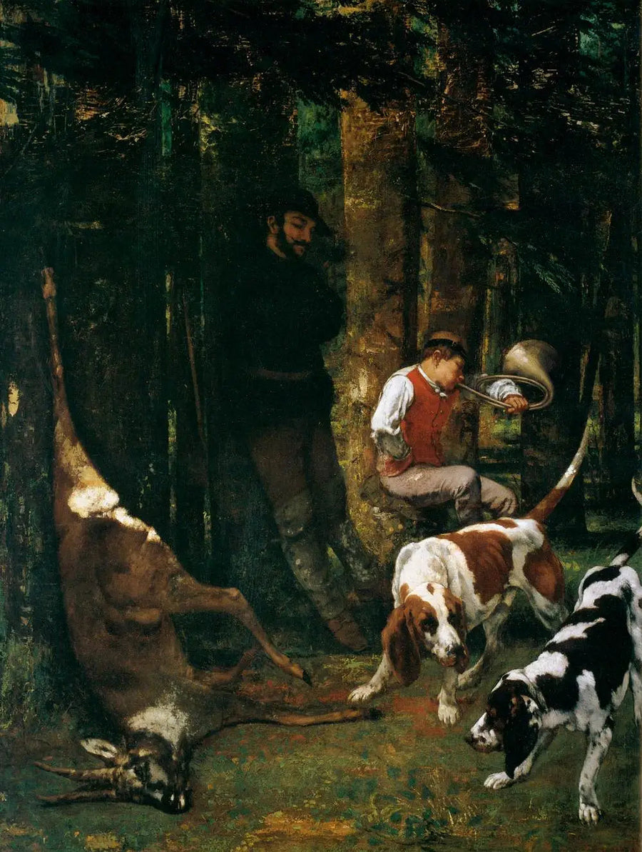 La Caza - Gustave Courbet
