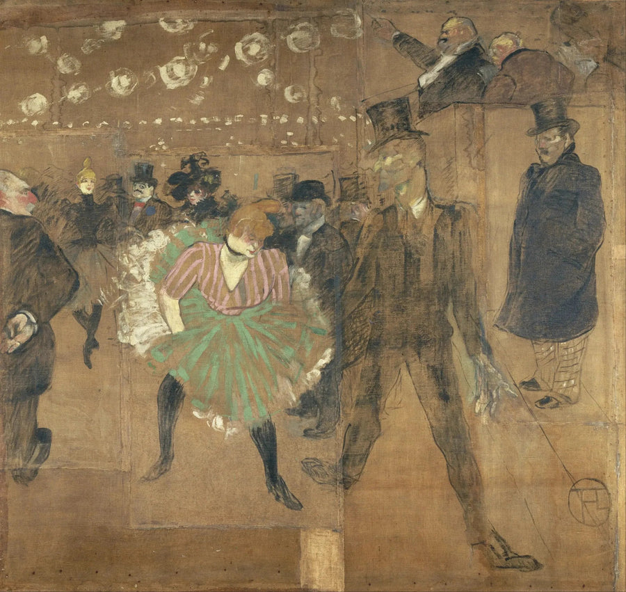La Danza en el Moulin-Rouge - Henri de Toulouse-Lautrec
