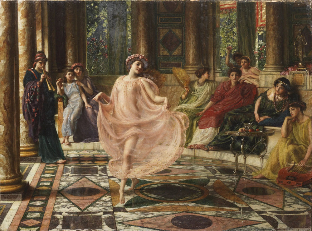 La danse ionienne - Edward Poynter image 1 copie peinte à la main à l’huile