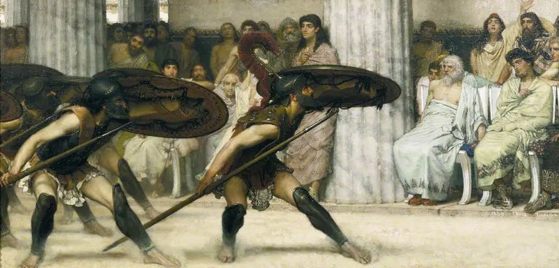 La danza pírrica - Lawrence Alma-Tadema