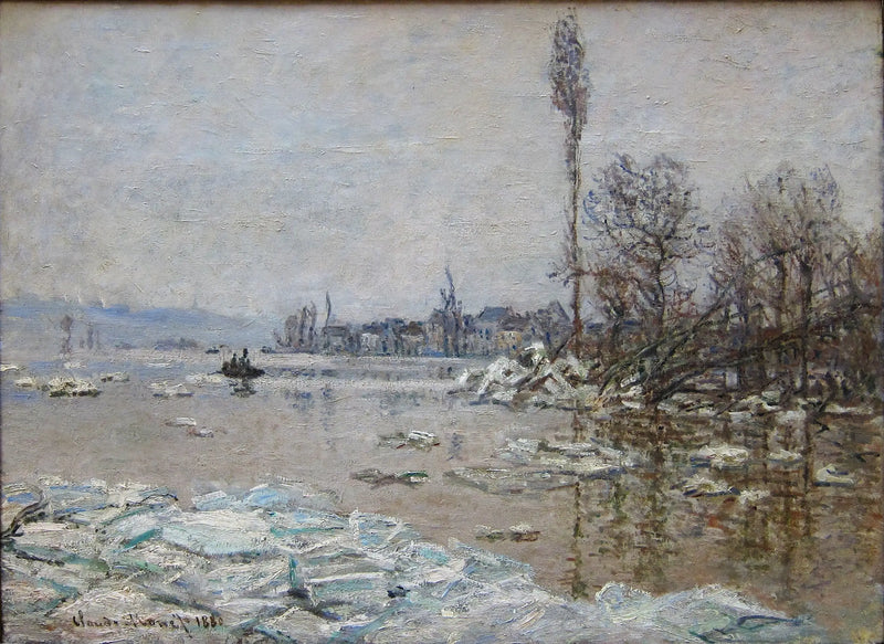 La Debacle en Vétheuil, con vista a Lavacourt - Claude Monet