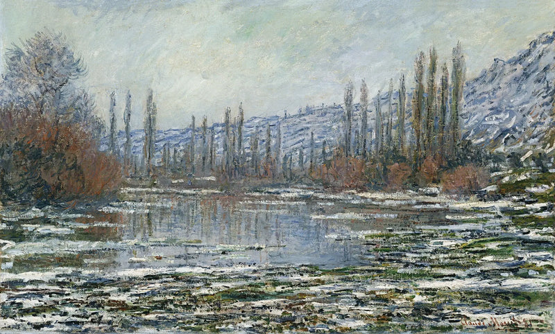 El deshielo en Vétheuil - Claude Monet